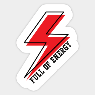 Full Of Energy v3 Sticker